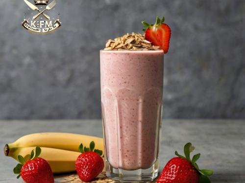 Strawberry Banana Oat Smoothie: Skin Hydration