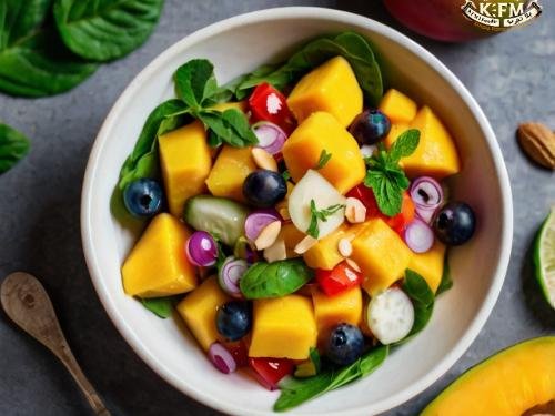 تحضير سلطة المانجا الصحية