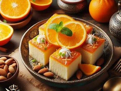 Basbousa with Coconut and Orange: A Culinary Exploration