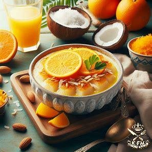 بسبوسة  وعصير البرتقال