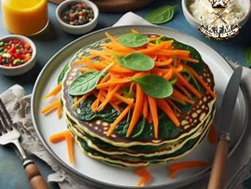 Recette de pancakes végétaliens aux légumes