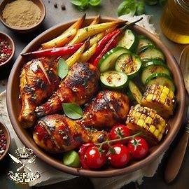 jerk inspired chicken  بهارات للدجاج بالزعتر