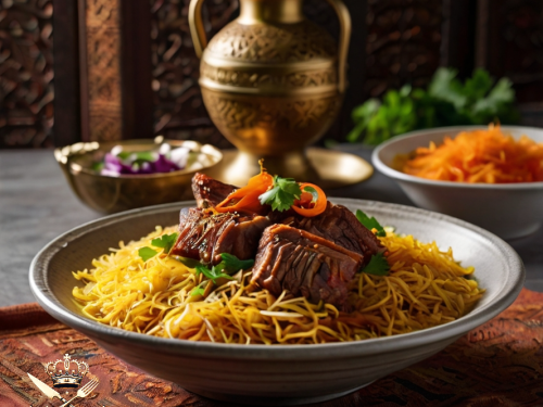 Rice with Vermicelli and Meat in Broth – Ramadan Recipe.