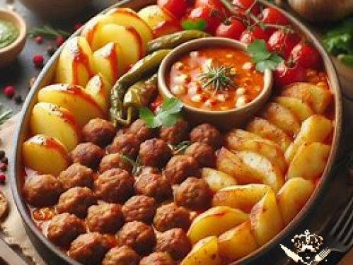 Comment préparer un plat de pommes de terre et de kefta au four