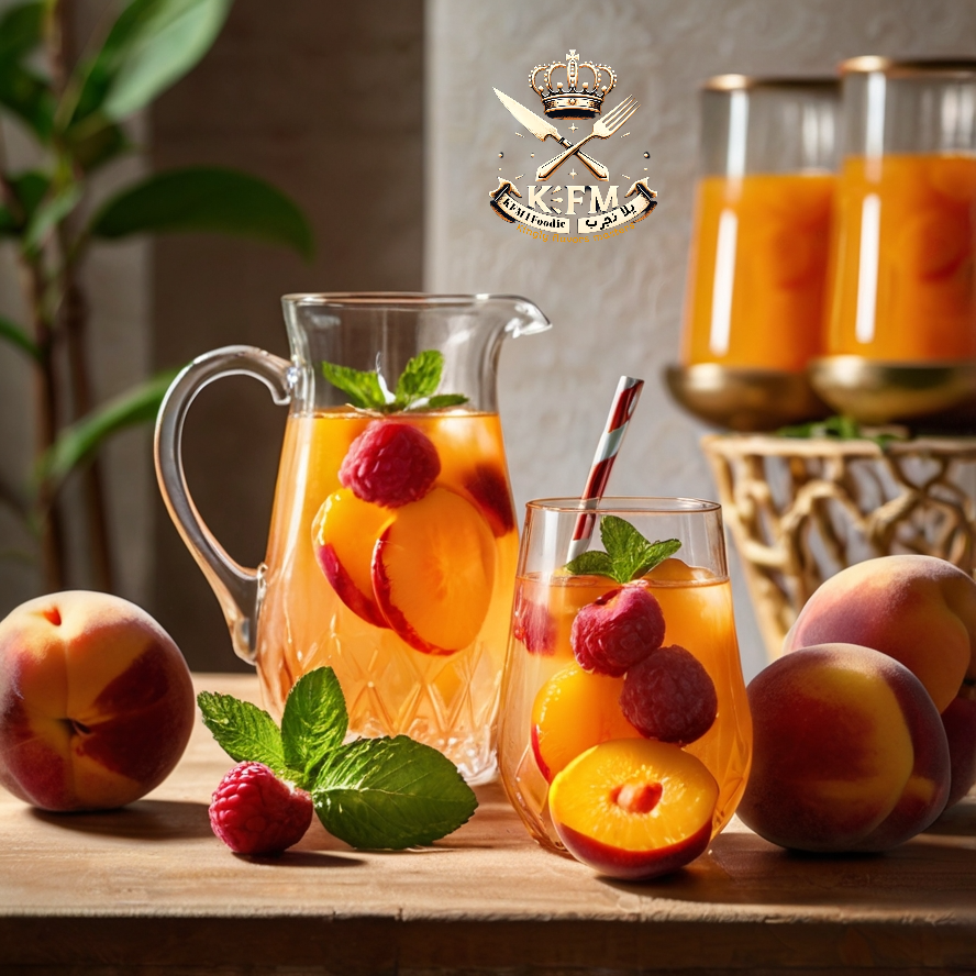 A refreshing peach sangria