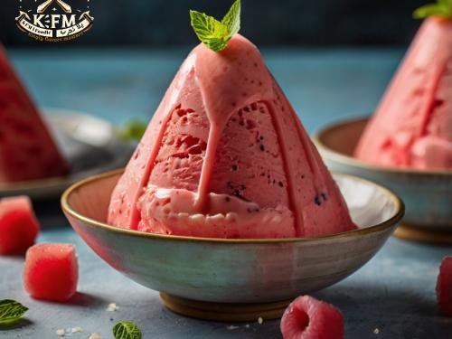 Watermelon-Flavored Ice Cream