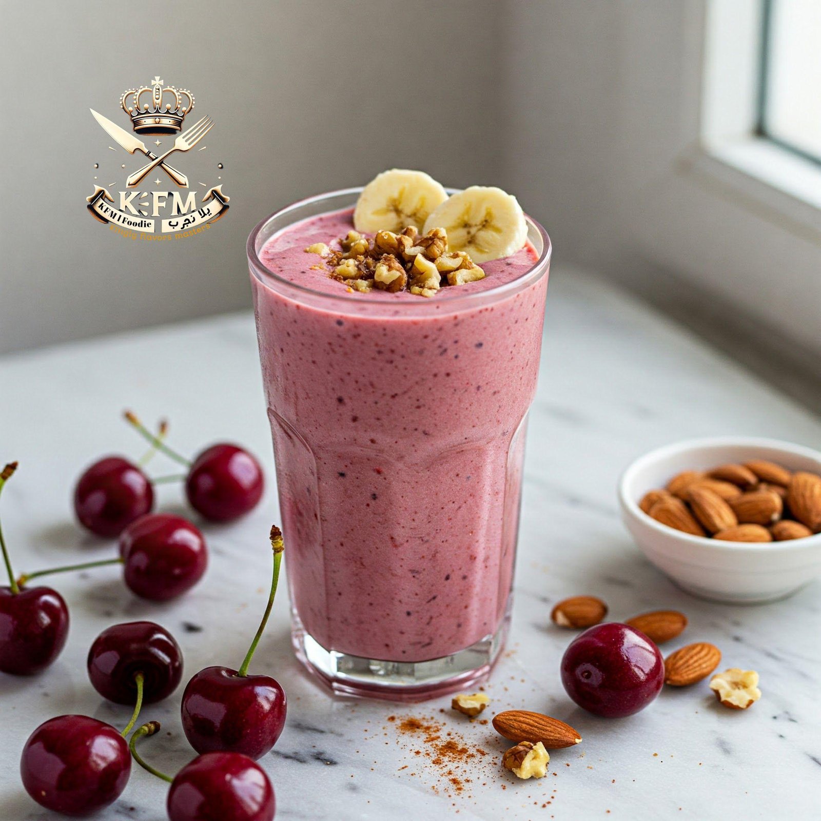 Healthy Cherry Banana Smoothie Recipe with Almond Milk – Quick & Nutritious