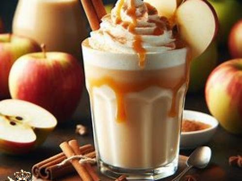 Apple and caramel smoothie