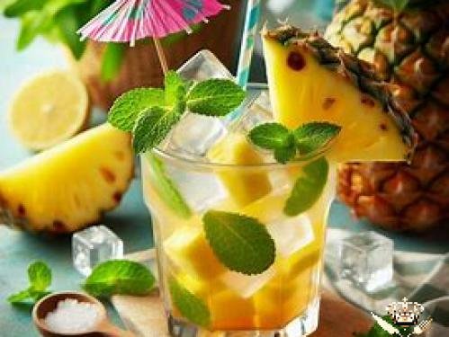 Recette de boisson à l'ananas et au citron