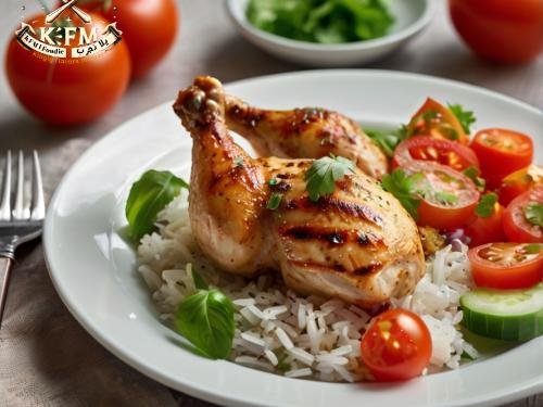 Today's Recipe: Fried Chicken with Rice and Tomato Salad