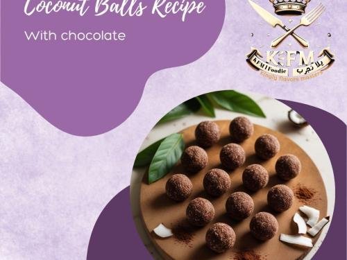 سناك صحي سريع: كرات جوز الهند بالكاكاو في 10 دقائق