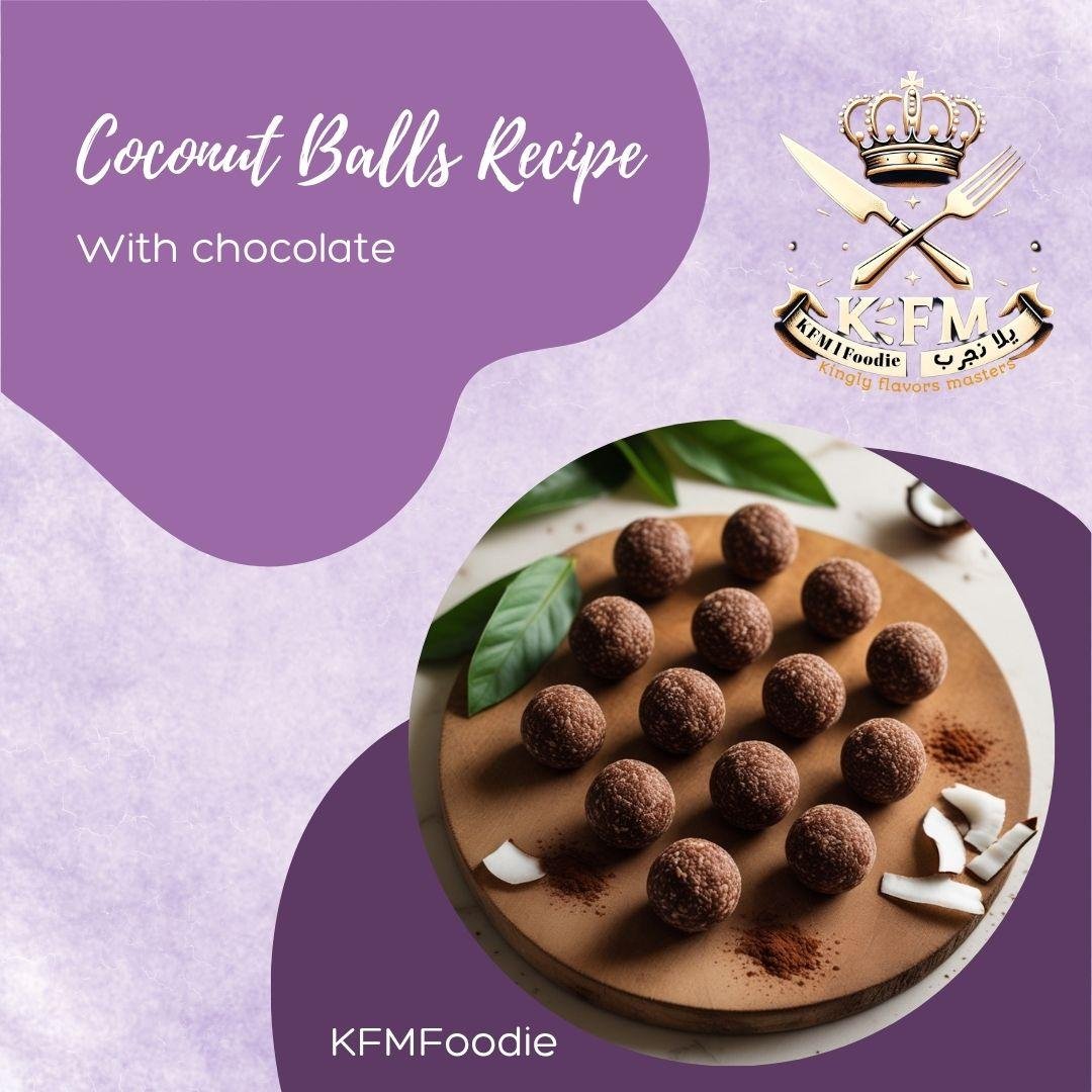 Quick Healthy Snack Coconut Cocoa Balls in 10 Minutes