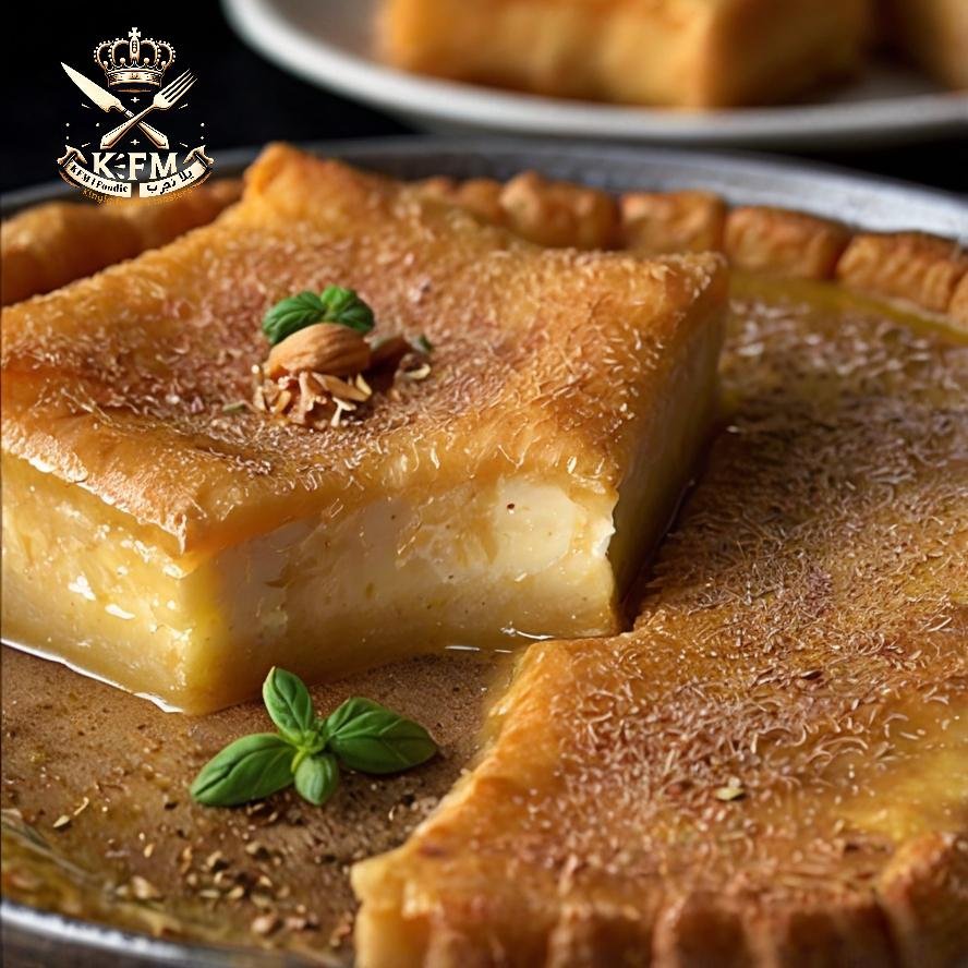 Basbousa with Roasted Milk-