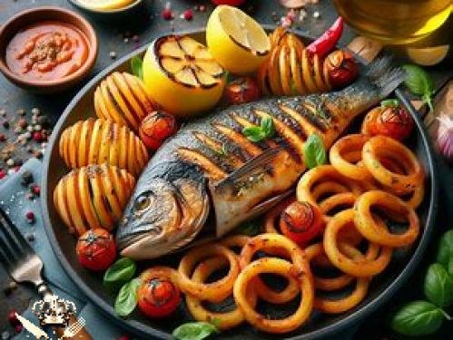 Grilled fish with spicy marinade