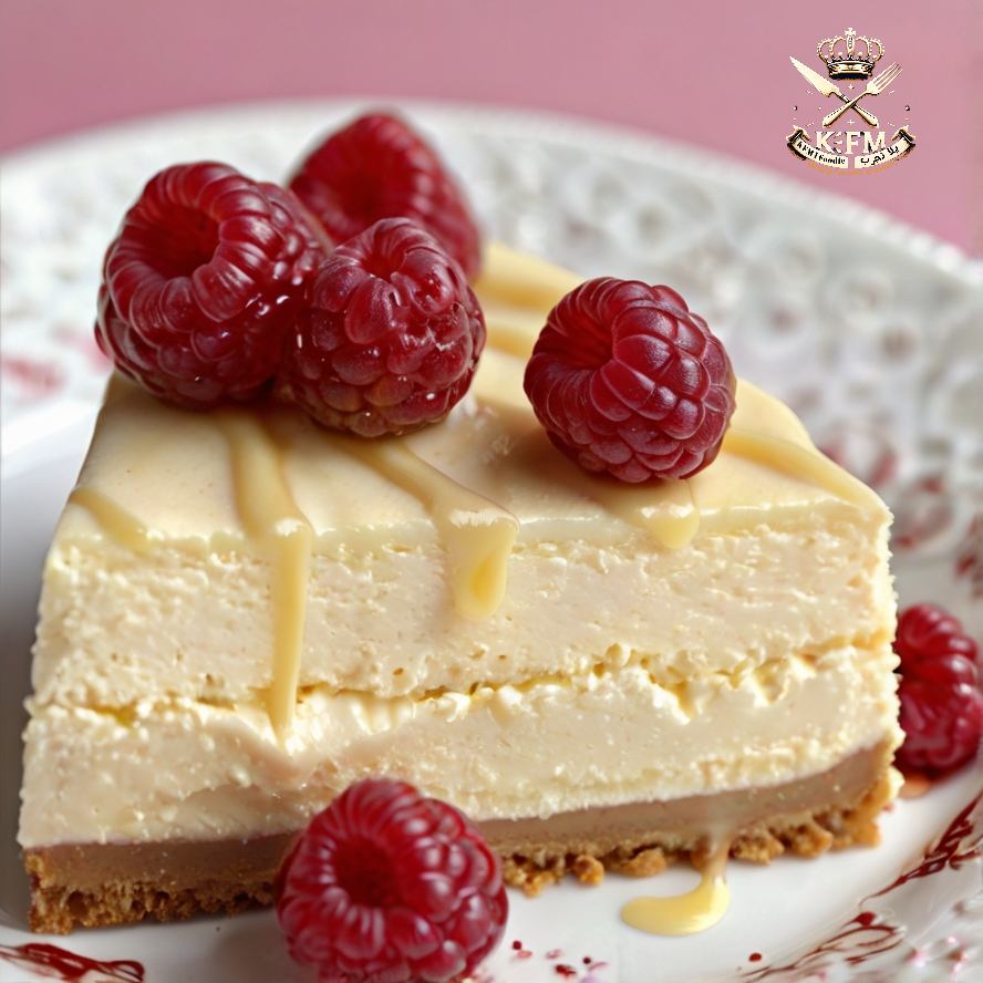 Valentine's White Chocolate Raspberry Cheesecake Bliss,-1